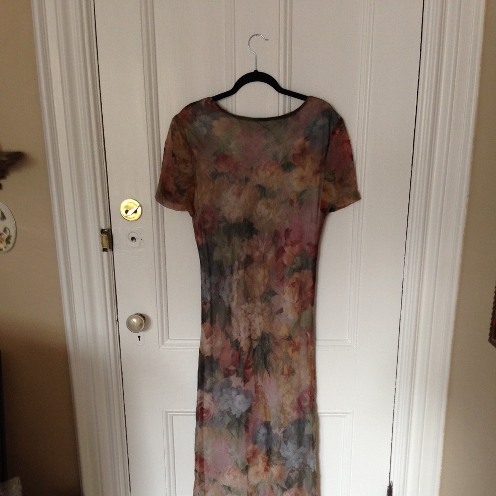 Romantic, watercolor maxi dress